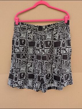 VTG Cascais of California Geometric Maximalist Shorts 1X Women's Made In USA
